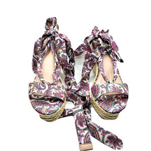 Nanette Lepore Womens Size 8M Leg Wrap Lace Up Shoe